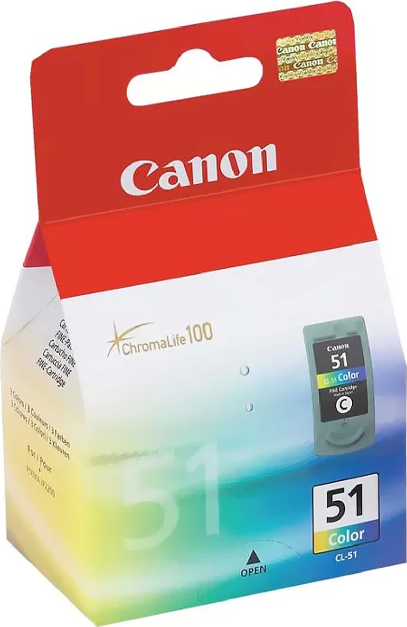 CL-51 RENKLİ KARTUŞ 500 SAYFA (İP2200 İP6220D MP160 MP460 MX300)