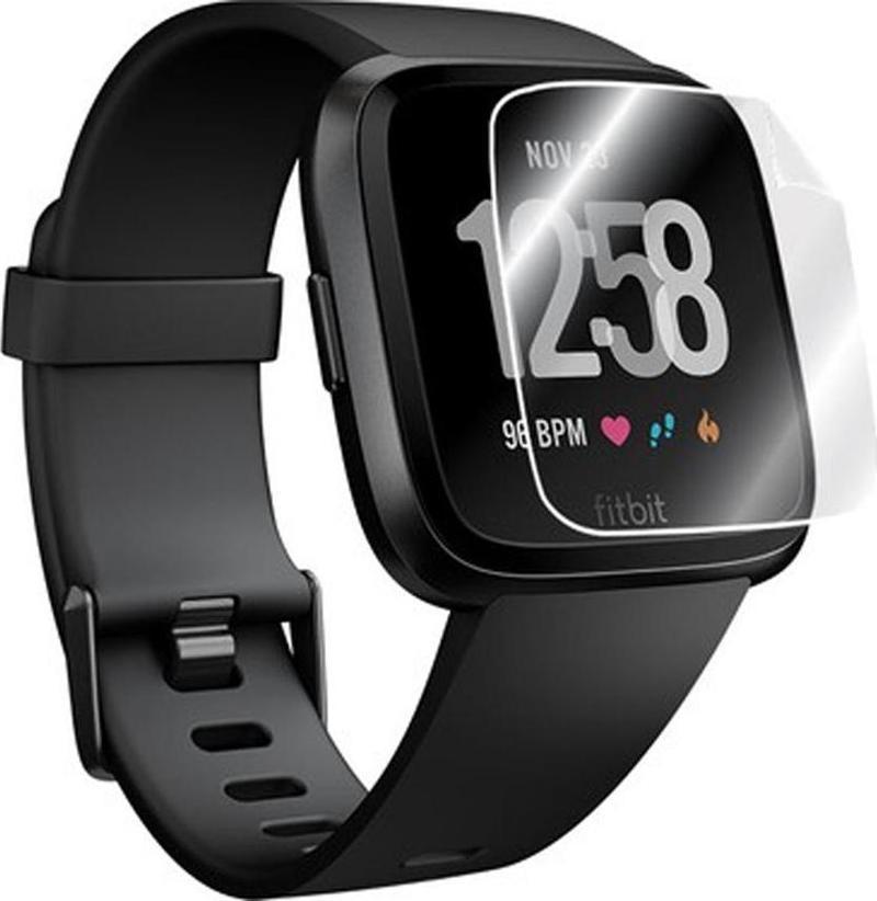 Fitbit Versa Ön Darbe Emici Ekran Koruyucu Nano Cam (4 Adet)