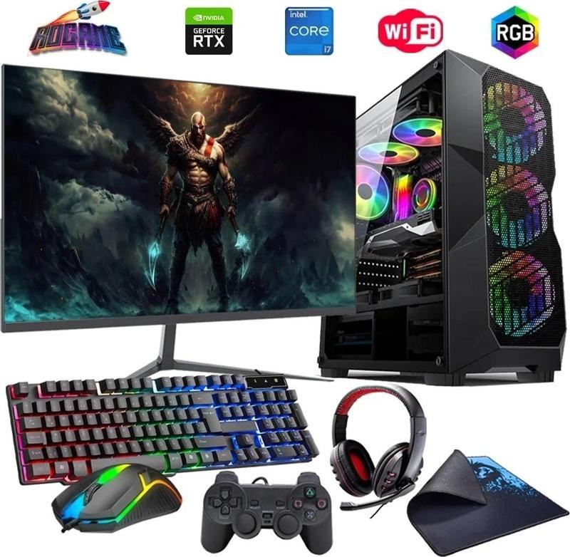 İ7 13700F 32GB DDR4 1TB M2 6GB RTX3050 24" Monitörlü (Gaming SET)