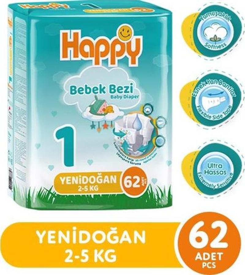 Bebek Bezi Yenidoğan 1 No 62 li