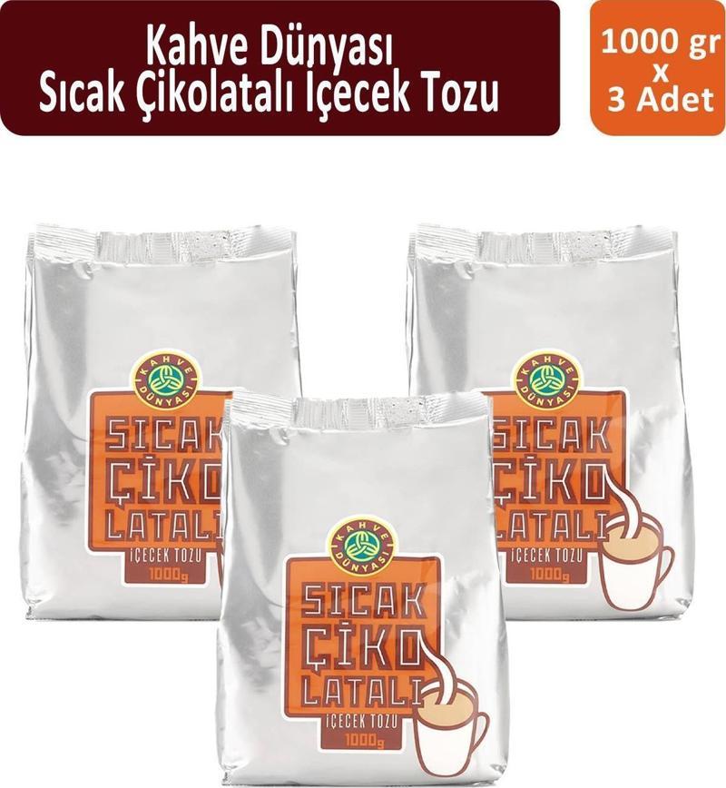 Teneke Sıcak Çikolata 1000 gr x 3 Adet