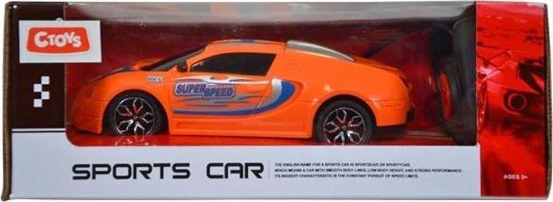 s Sports Car 27 Mhz Full Fonksiyon Uzaktan Kumandalı Bugatti Veyron Turuncu CE 04