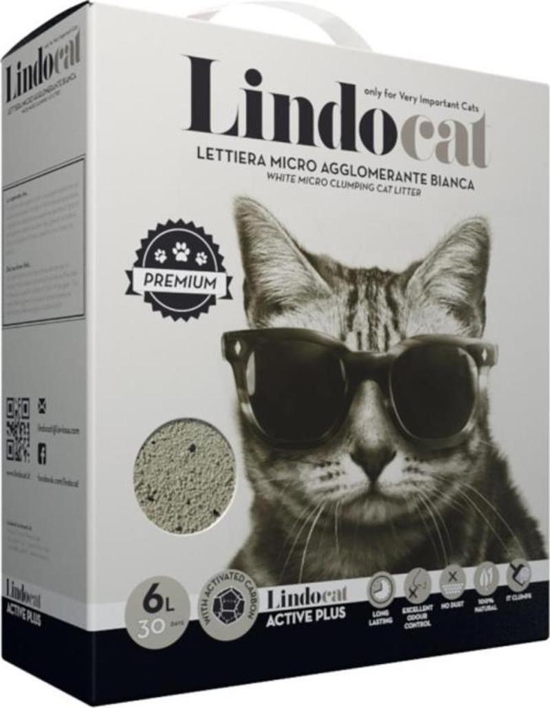 Lindo Cat Active Carbon Kutu Taneli Kedi Kumu 6 Lt