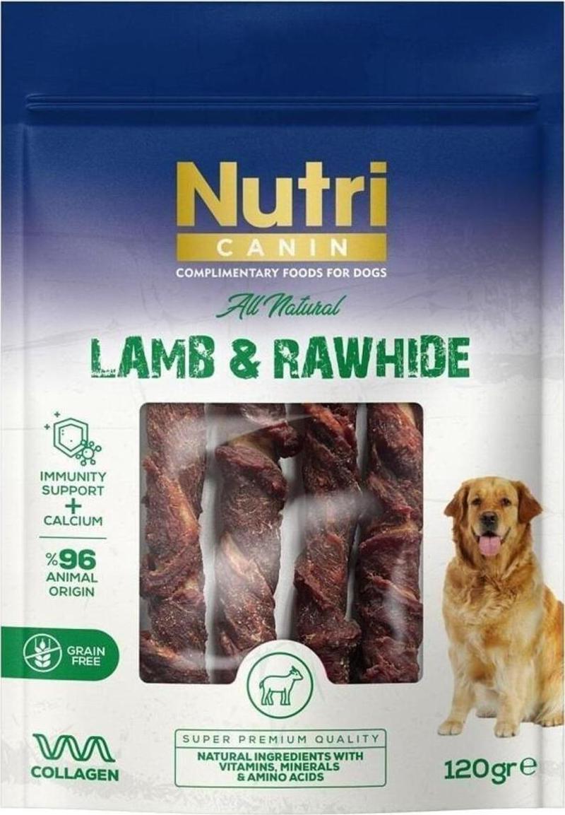 NUTRI CANIN KUZU ETLİ SARILI KEMİK 120 GR