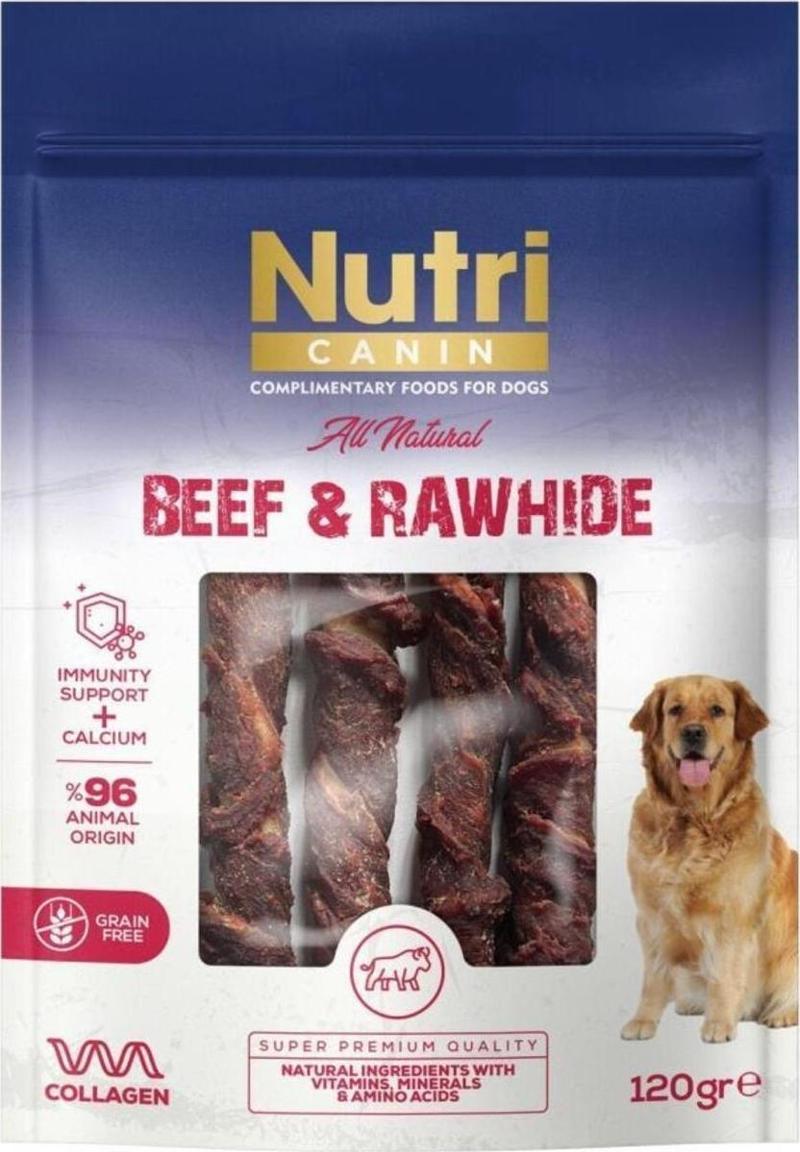 NUTRI CANIN SIĞIR ETLİ SARILI KEMİK 120 GR