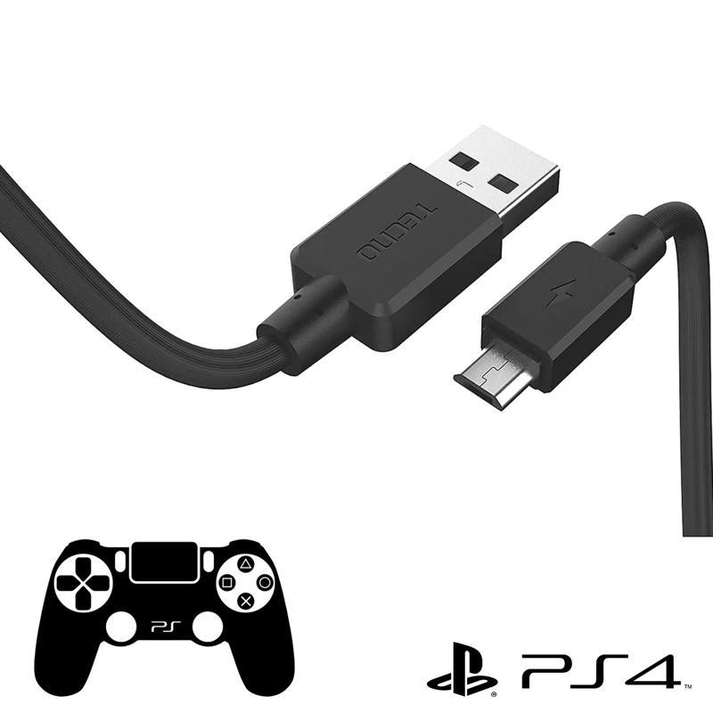 Tecno Tecno PS4 Joistick Şarj Kablosu Micro Siyah