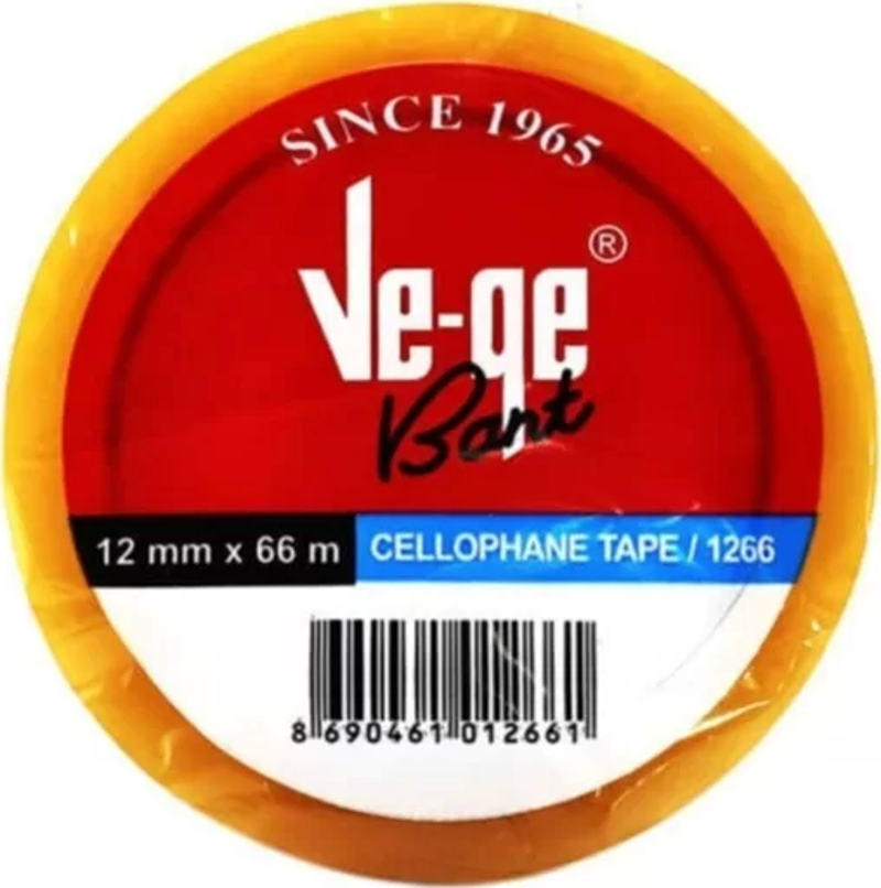 VeGe Selefon Cellulose Bant (12 mm x 66 m)