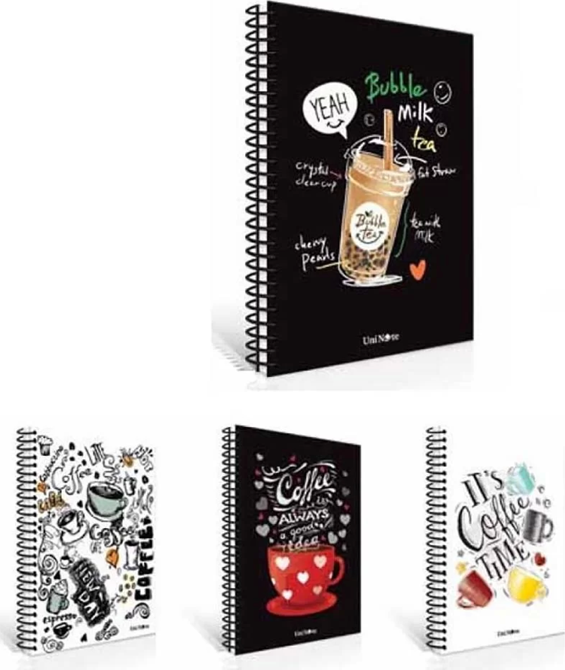 Çınar Coffee Sert Kapak Defter 17x24cm Spr.120yp Düz 55143