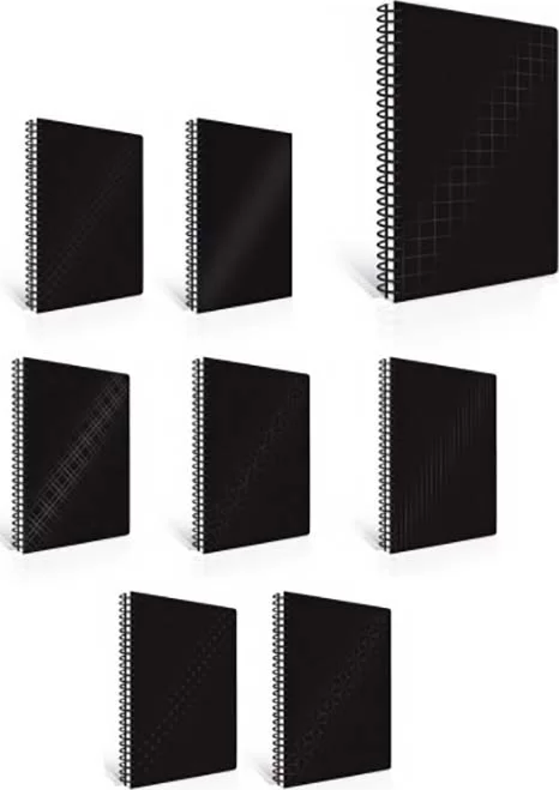 Çınar Nero Sert Kapak Spiralli 17x24 Kareli Defter 55215