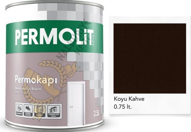 Sentetik Amerikan Panel Kapı Boyası KOYU KAHVE 0.75 Lt.