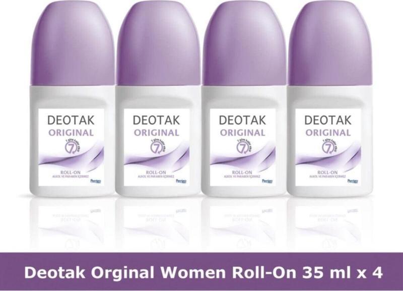 Original Women Roll-On Deodorant 35 ml x 4 Adet