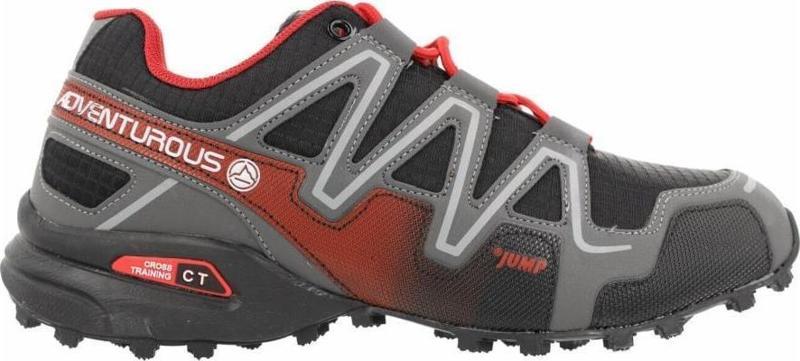 21513 SİYAH KIRMIZI COMFORT CASUAL SPOR AYAKKABISI