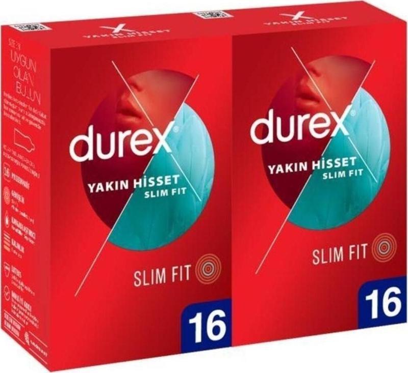 Yakın Hisset Slim Fit Kondom 16 lı x 2 Adet