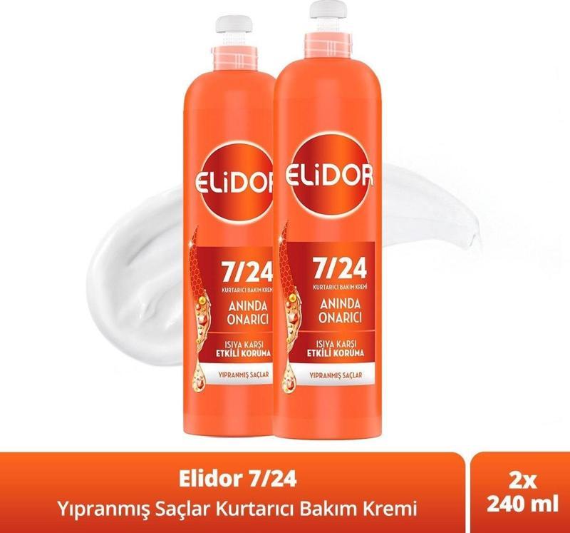 7/24 Kurtarıcı Saç Bakım Kremi Anında Yıpranmış Saçlar 240 ml x 2 Adet