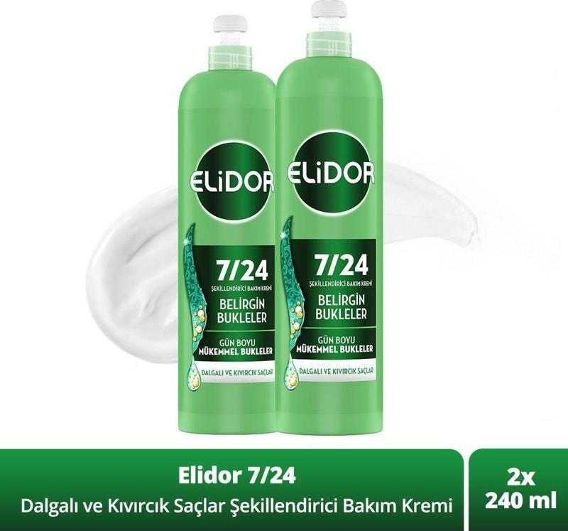 7/24 Şekillendirici Saç Bakım Kremi Bukleler 240 ml x 2 Adet