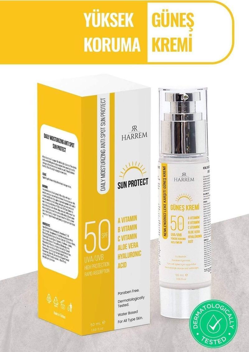 Nemlendirici Leke Karşıtı Spf 50+ Güneş Kremi 50 ml