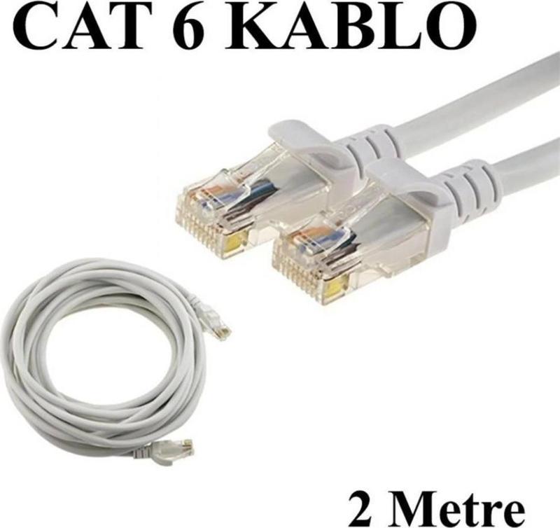 ONTECH - Inca Icat6-02tg 2mt 24awg Cat6 Utp Patch Kablo Gri