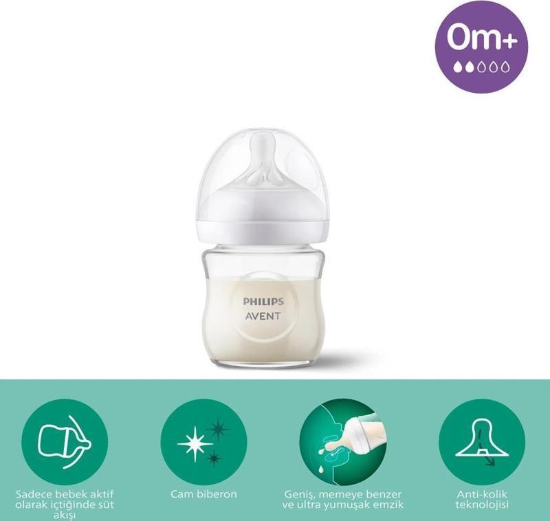 Doğal Tepkili Natural Response Cam Biberon 120 Ml 0+ Ay