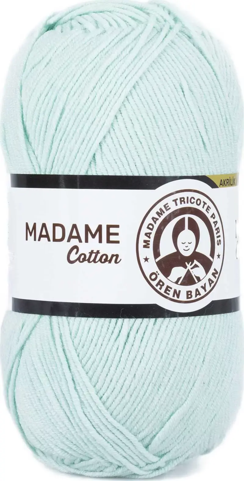 1 Adet Madame Cotton El Örgü İpi Yünü 100 Gr 017 Mint Yeşili