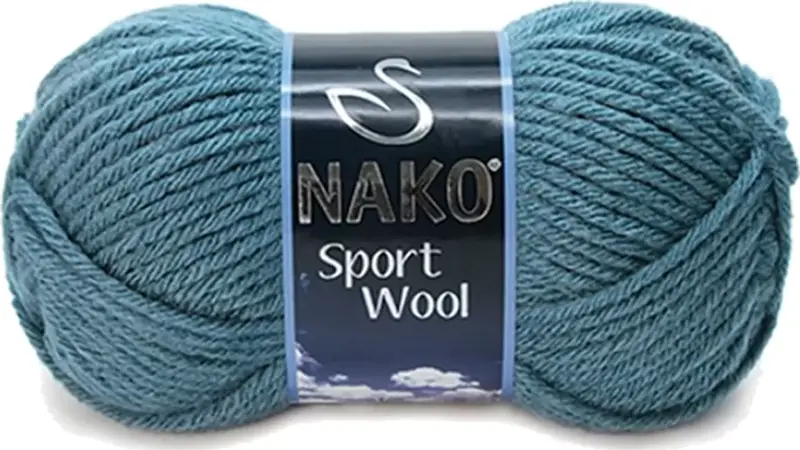 1 Adet Sport Wool Atkı Bere Ceket Yelek Örgü İpi Yünü No: 185 Fırtına