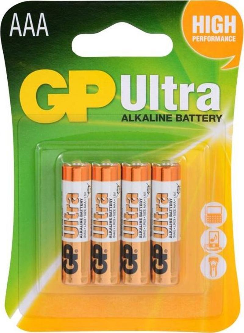 Gp 24Au-2U4 Alkalin İnce Kalem Pil 4Lü Paket Fiyat (4741)