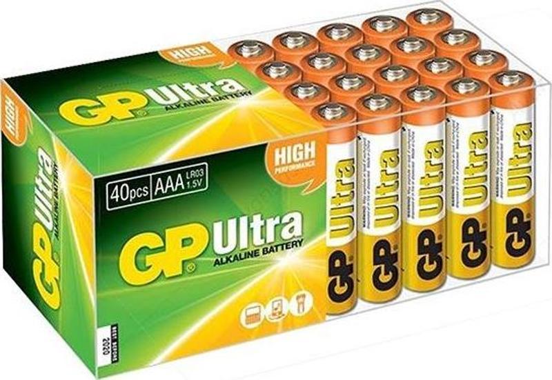 Gp 24Au R03 Ultra Alkalin Aaa İnce Kalem 40 Lı Paket Fiyat (4741)