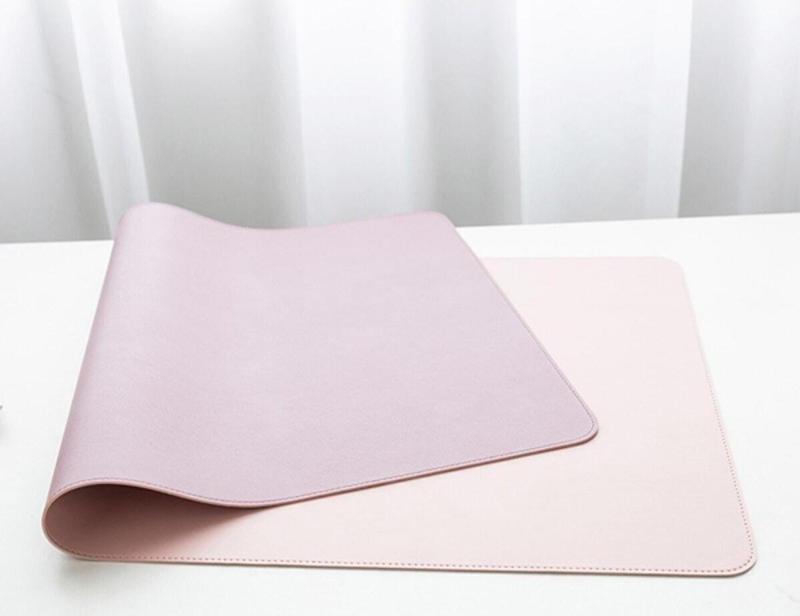 Su Geçirmez Deri Mouse Pad 80*40 Cm Pembe