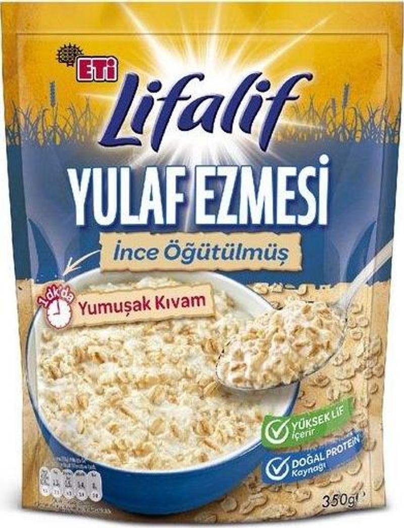 Lifalif İnce Öğütülmüş Yulaf Ezmesi 350 Gr x 6 Adet