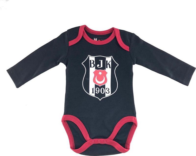 Kartal Yuvası Orjinal Lisanslı Uzun Kol Zıbın Body Siyah