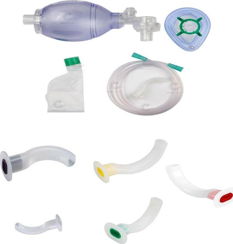 Pvc Ambu Seti Yetişkin Suni Solunum Maskesi + 5 Adet Yetişkin Airway
