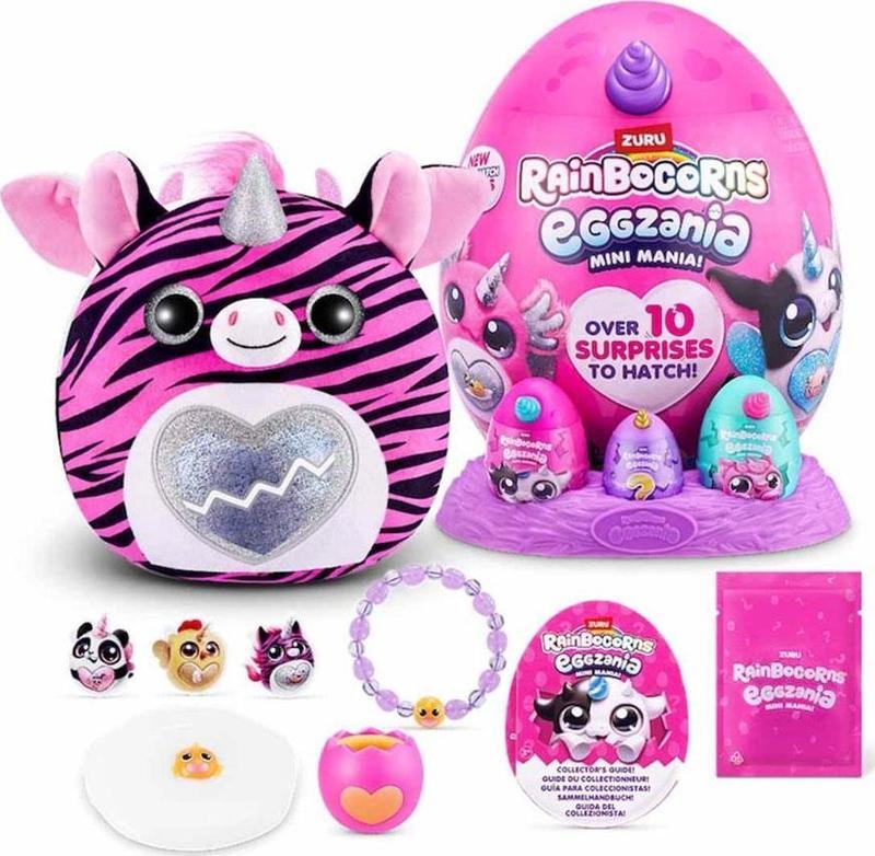 Mini Eggzania Sürpriz Peluş Mor Boynuz 9296