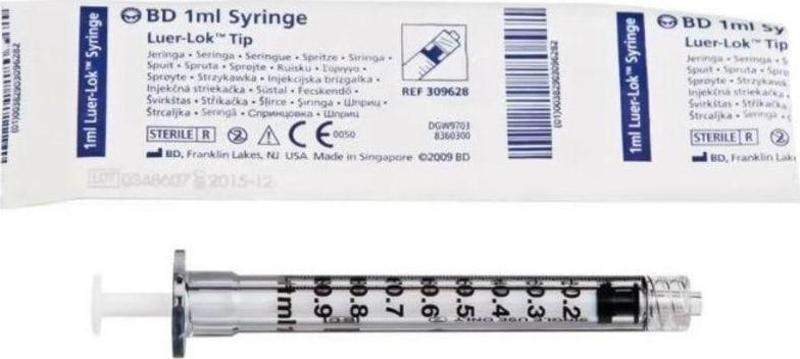 Luer Lock 1Ml Şırınga 10 Adet