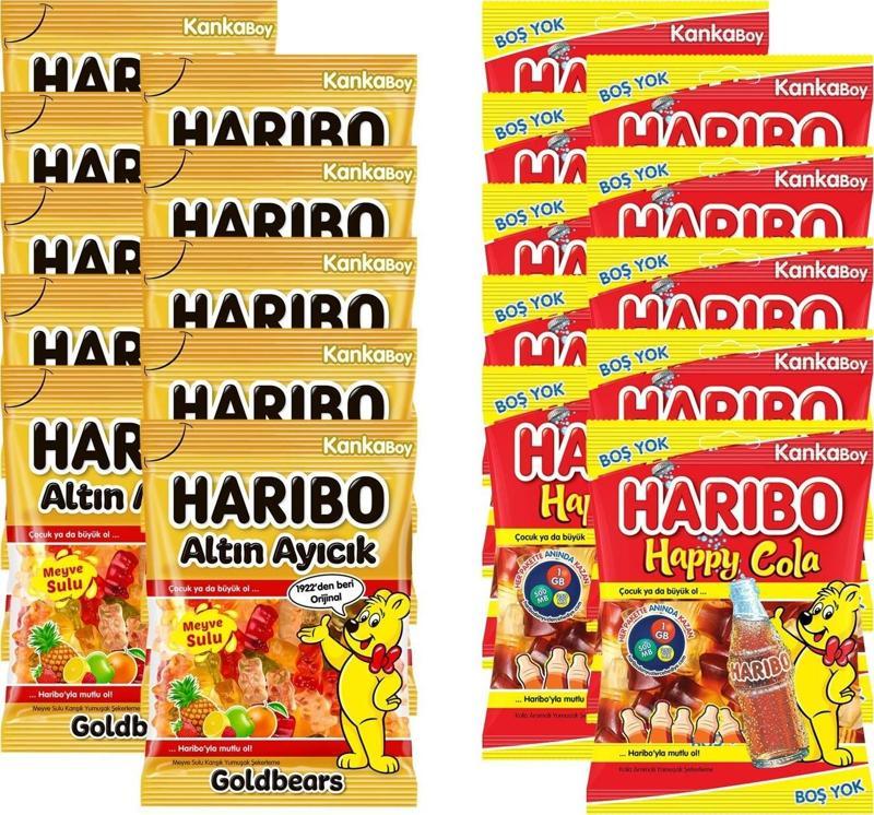 Altın Ayıcık ve Happy Cola 80 gr Kanka Boy 20 li Karma Paket