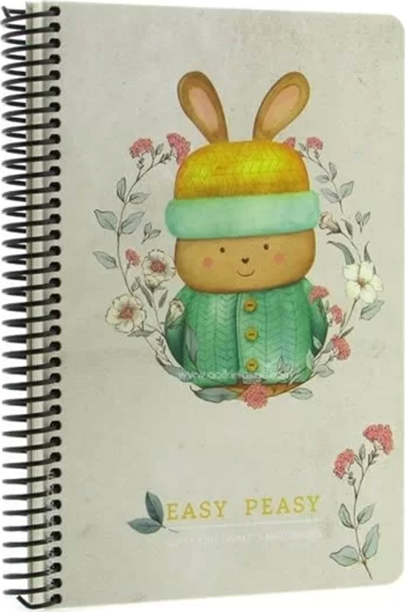 Easy Notes Spiralli Sert Kapak Defter 17X24 Kareli 120 Yaprak (4744)