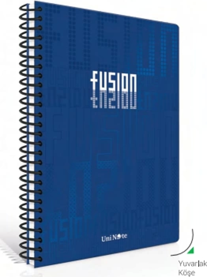 Çınar Fusion Spiralli Sert Kapak Defter 17X24 Kareli 100 Yaprak (55135)