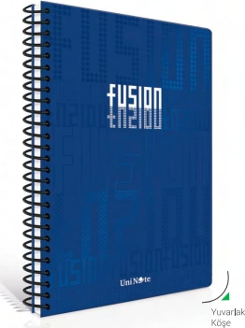 Çınar Fusion Spiralli Sert Kapak Defter A4 Çizgili 100 Yaprak (55256)