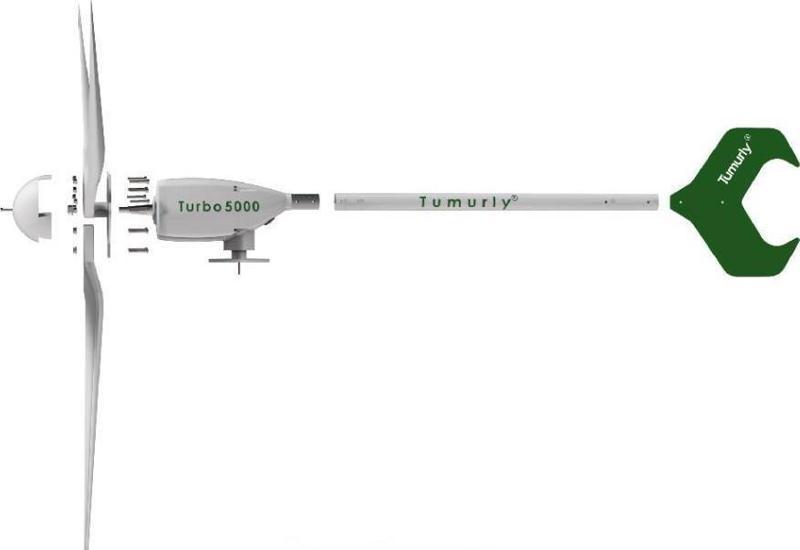 Tumurly® Turbo5000 - 5000 Watt  Yatay Rüzgar Tübini Paketi Şarj Kontrol cihazı ve Dumpload