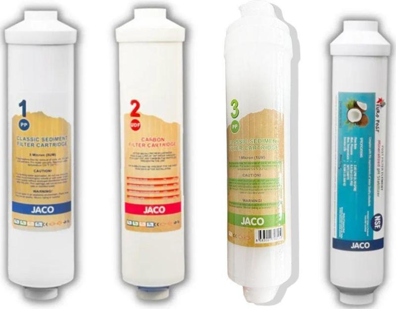Jaco Kapalı Kasa Su Arıtma Cihazları Için 4'Lü Inline Filtre Seti