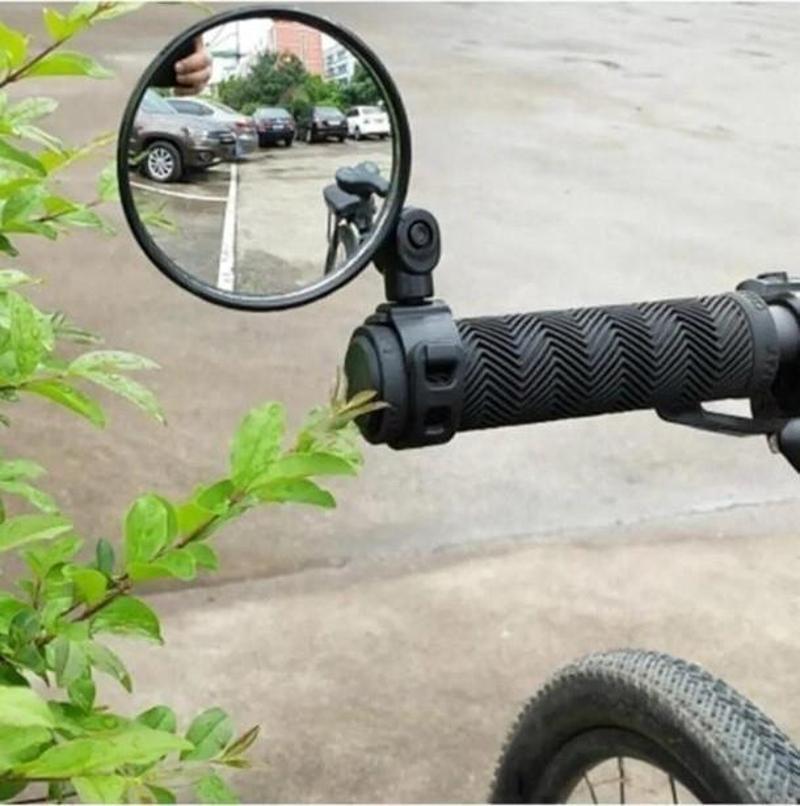 Geniş Açılı Gidon Bağlantılı Ayna 360 Derece Dönen Vidalı Bisiklet Scooter Dikiz Aynası