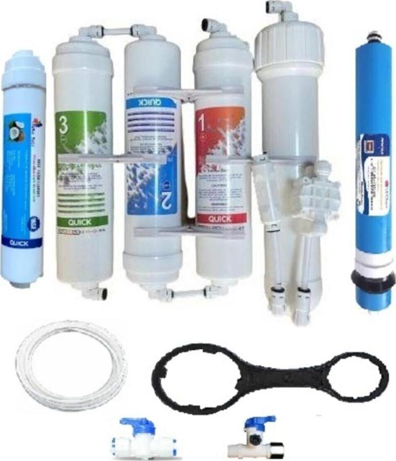 Su Arıtma Cihazı Içi Komple Değişim Seti 80 Gpd Membran Nsf Tatlandırıcı