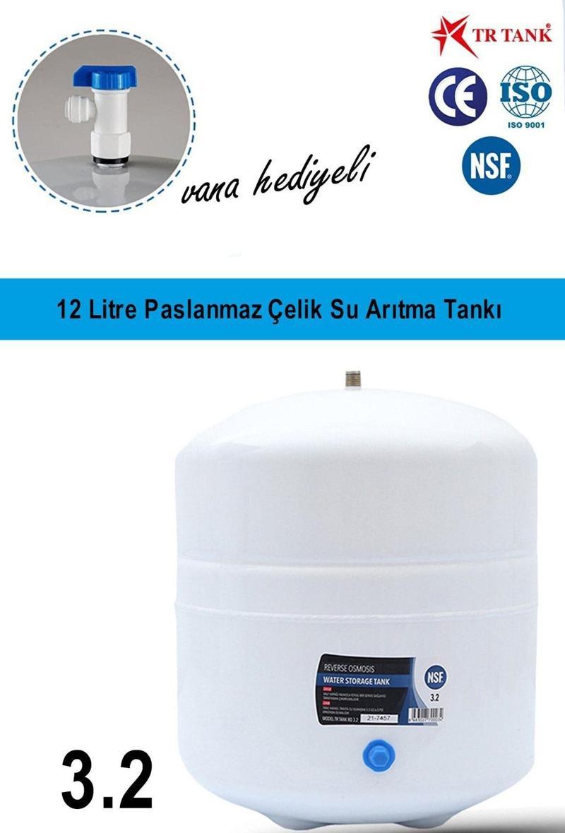 Su Arıtma Cihazı Metal Genleşme Su Tankı 12 Lt Tnk 3.2 Vana Hediyeli