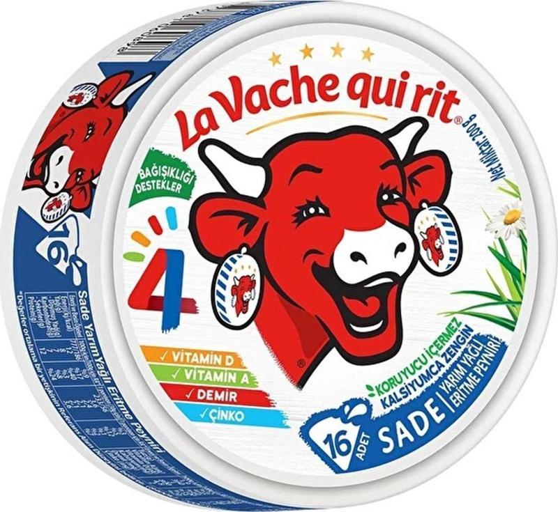 La Vache Qui Rit Sade Üçgen Eritme Peynir 16 Porsiyon 200 g e 