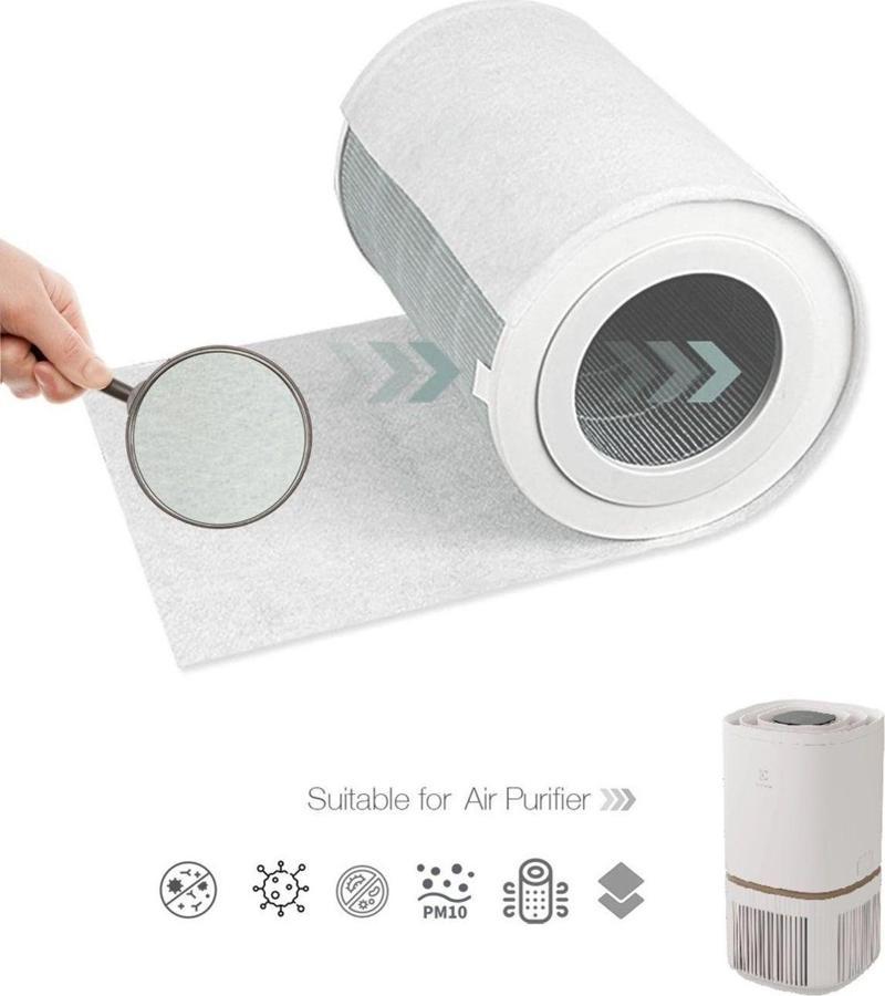 10 Adet Electrolux Pure 500 EPO50351SW Hava Temizleyici Uyumlu Toz Tutucu Ön Filtre