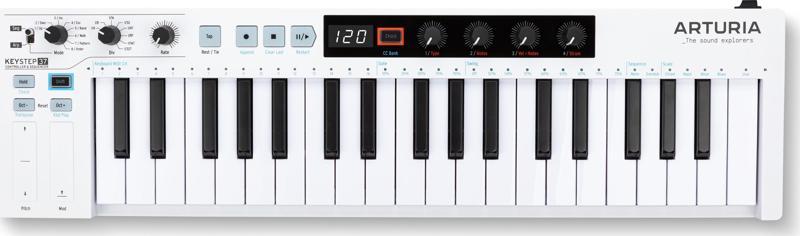 Taşınabilir Step Sequencer ve MIDI Keyboard Keystep 37