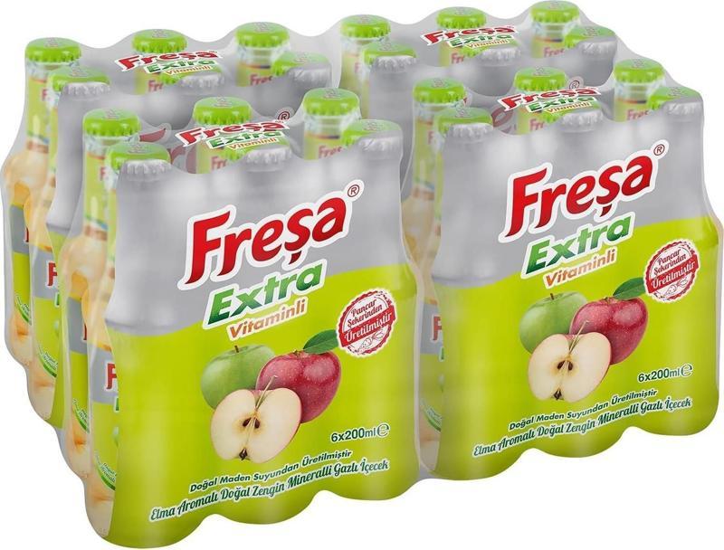 Extra Elma Aromalı Maden Suyu 200 Ml X 24 Adet