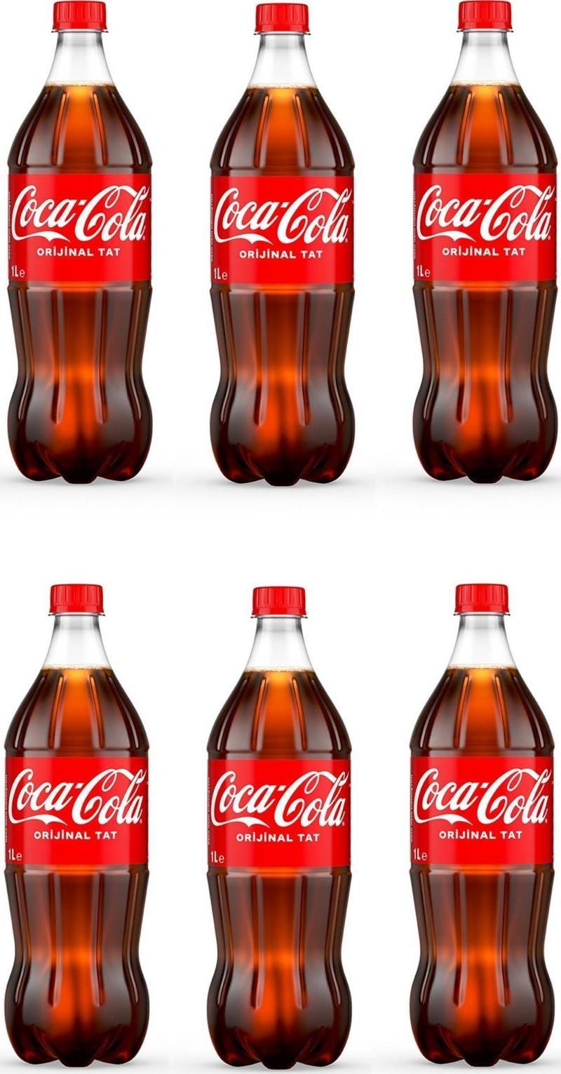 Coca Cola Kola Orijinal Tat 1 Lt X 6 Adet