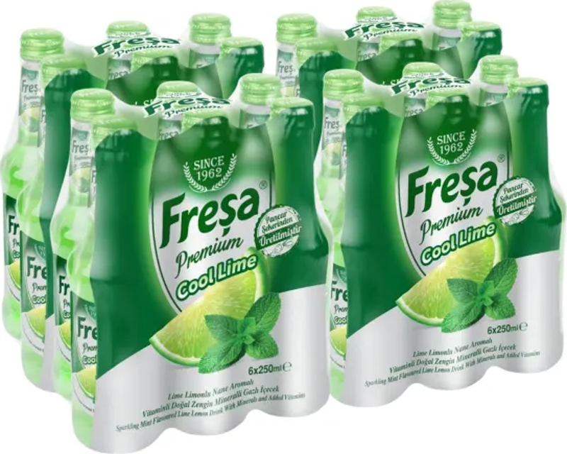 Premium Cool Lime Limonlu Nane Aromalı Maden Suyu 250 Ml X 24 Adet