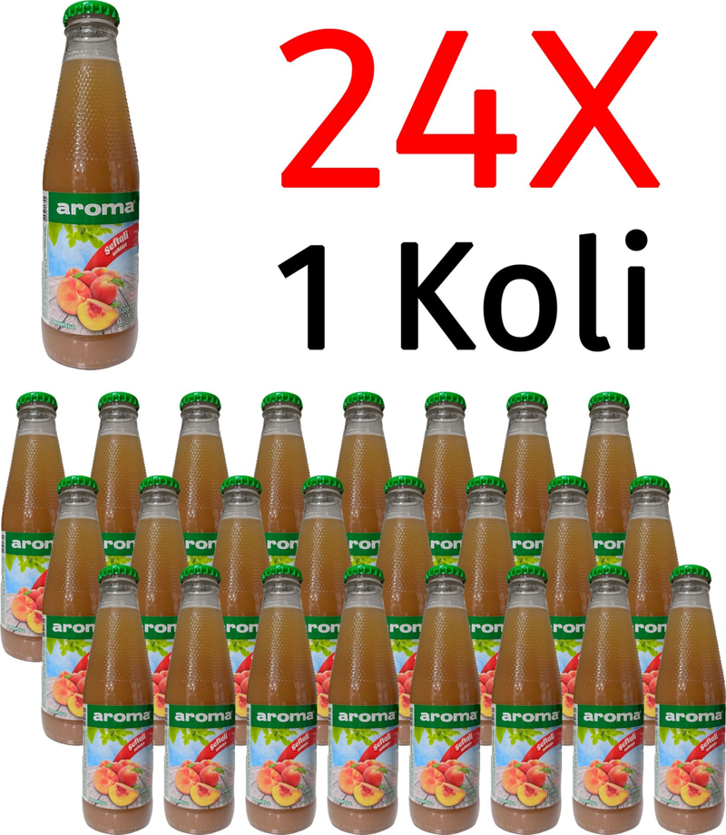 Şeftali Nektarı Cam 200 Ml X 24 Adet