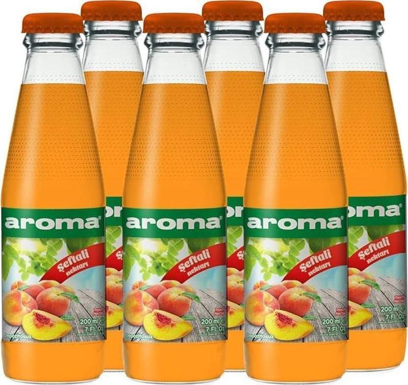 Şeftali Nektarı Cam 200 Ml X 6 Adet