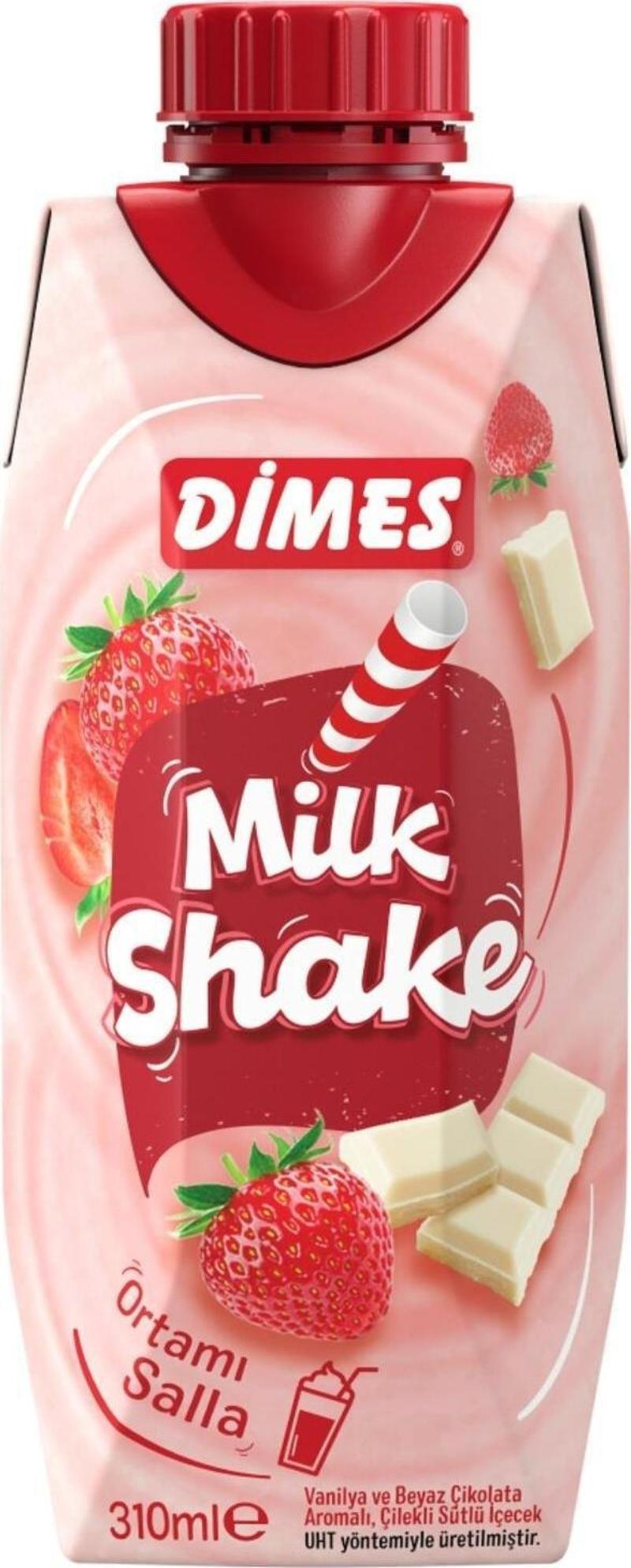 Milkshake Vanilya Ve Beyaz Çikolata Aromalı Çilekli 310 Ml